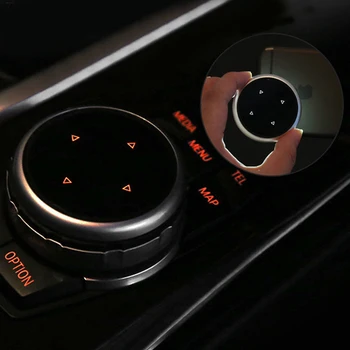Стайлинг Автомобиля Мультимедийные Кнопки Крышка iDrive Наклейки Для BMW F20 F25 F30 F10 F07 E60 E90 E92 E70 E71 F01 F02 E84 F48 X1 X3 X5 X6
