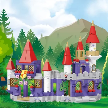 2023 Город творчества Принцесса Сказка Замок мечты Модель Строительные блоки Кирпичи Игрушки для детей Подарок на Новый год