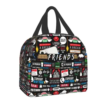 Friends TV Show Collage, утепленная сумка для ланча для женщин, сменный холодильник, Термальная коробка для бенто, коробка для ланча для пикника и путешествий