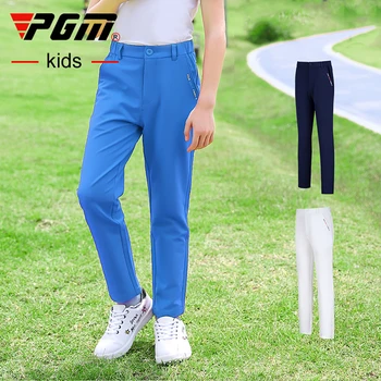 Детские длинные брюки PGM Golf, дышащие Детские брюки для мальчиков, спортивные повседневные, удобные для кожи, быстросохнущие, три цвета M-XXL