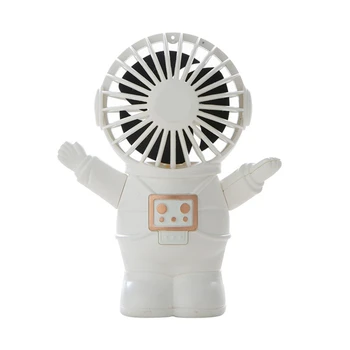Симпатичный мини Настольный вентилятор Ручной USB охлаждающий вентилятор Мультяшный Астронавт Тихий персональный вентилятор Прямая поставка