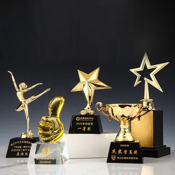 Настраиваемый танцевальный трофей танцевальная хрустальная нота, поющий хор, награды за конкурс, коллекция украшений для дома, музыкальный трофей